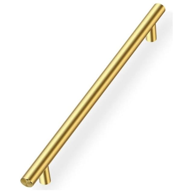 Fliti Möbelgriffe Aus Vergoldetem Edelstahl – 10er-pack, 192 Mm Lochabstand, Ergonomisches Design, Inklusive Schrauben