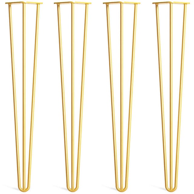 Fliti Haarnadel-möbelfüße Aus Stahl – 4er-set (20 Cm) Inklusive 3 Stabilisierungsstangen Und 16 Schrauben – Für Moderne Möbel