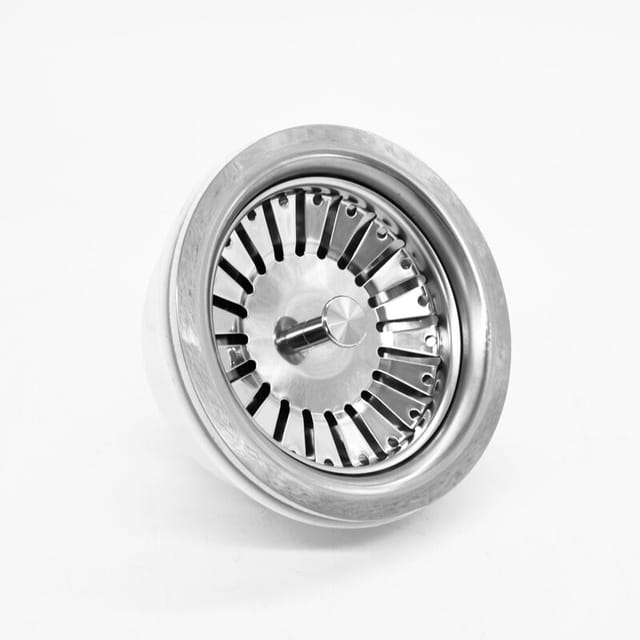 Fliti Edelstahl-spülbeckensieb – 84 Mm – Doppelfunktion (stöpsel + Filter) – 1 Stück – Kompatibel Mit Allen Küchenspülen