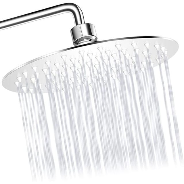 Fliti Weilan Rundduschkopf – Antikalk-edelstahl, Wassersparend, Einteilig, 15 Cm Durchmesser