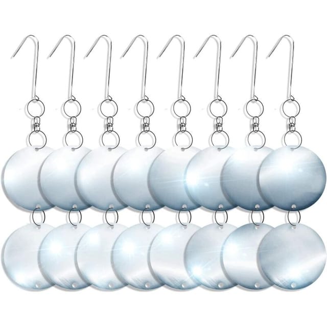 Fliti Vogelabwehrscheiben, 12er-pack, Reflektierendes Aluminium, 15 Cm Durchmesser, Starker Spiegeleffekt Für Garten Und Außenbereich