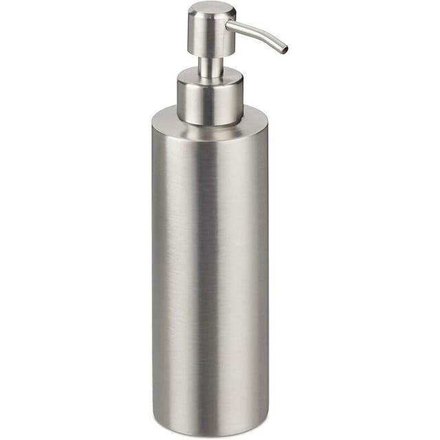 Fliti Nachfüllbarer Seifenspender Aus Gebürstetem Edelstahl – 350 Ml, Silberfarben, Elegantes Und Langlebiges Design