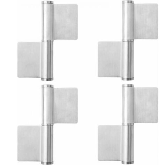 Fliti Edelstahl-anschweißscharniere – 4er-pack, Robust Und Langlebig Für Tore, Metalltüren Und Maschinen
