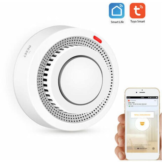 Fliti Smart Wi-fi Rauchmelder Mit Feueralarm, Steuerbar Über Die Tuya App, Für Zuhause, Küche, Hotel Oder Lagerhalle
