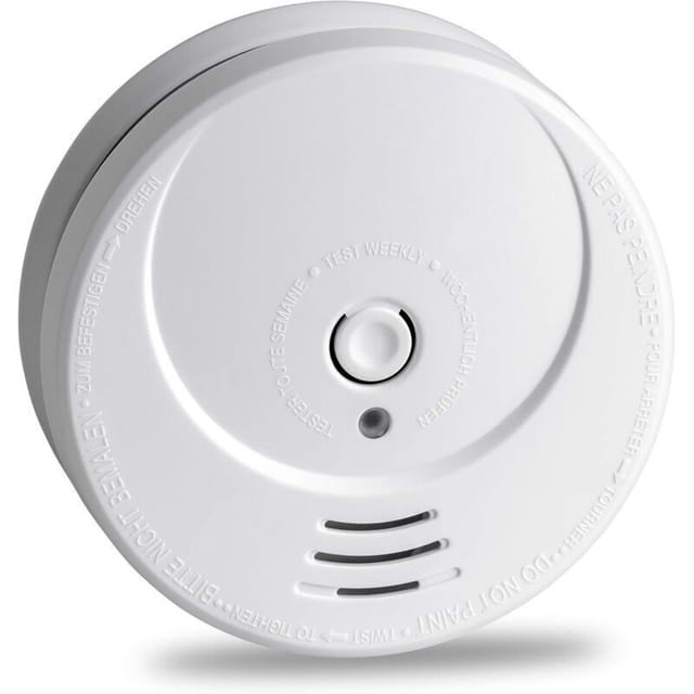 Fliti Fotoelektrischer Rauchmelder Mit Integrierter 10-jahres-lithiumbatterie, Led-selbsttest, Wand- Oder Deckenmontage – Gs506g