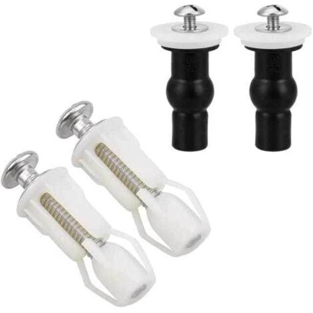 Fliti Wc-sitz-befestigungsschrauben – Set Mit 4 Edelstahlschrauben + Muttern, Kompatibel Mit Den Meisten Wc-sitzen