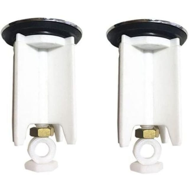 Fliti Universal-waschtischstöpsel 40 Mm – 2er-pack – Höhenverstellbares System Für Waschbecken- Und Bidet-abläufe