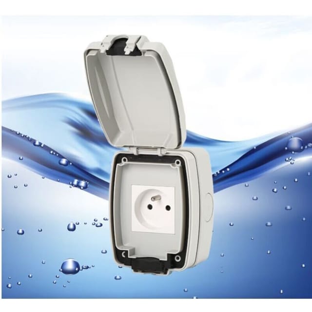 Fliti Ip66 Wasserdichte Wandsteckdose Für Den Innen- Und Außenbereich – Einfach, Staubdicht Und Wetterfest, Ideal Für Garten, Garage Oder Badezimmer
