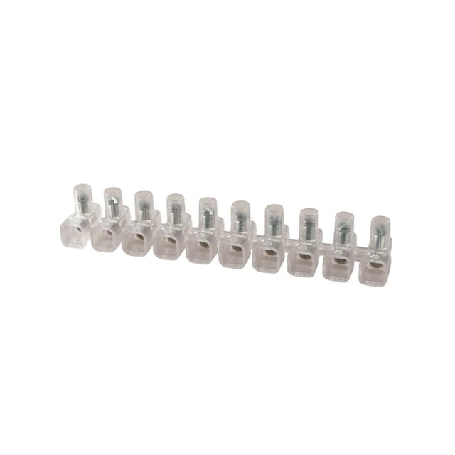 Poly Pool Leiste Mit 10 Isolierten Einpoligen Klemmen 450v 1,5 Mm² Loch Ø3 Mm Pp0190