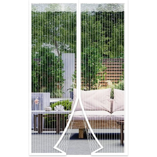 Fliti Weißes Magnetisches Moskitonetz 90 X 230 Cm – Feinmaschiger Moskitovorhang F ür Balkon Oder Schlafzimmer, 1 Stück
