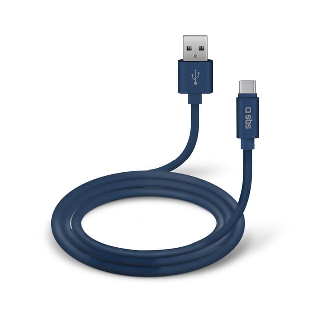 Sbs Tecablpolotypecb Usb Kabel Usb 2.0 1 M Usb A Usb C Blau
