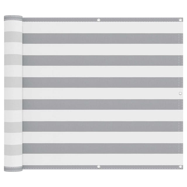 Balkonsichtschutz Hellgrau Und Weiß 90 X 500 Cm Vidaxl