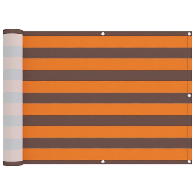 Balkonsichtschutz Orange Und Braun 75 X 200 Cm Vidaxl
