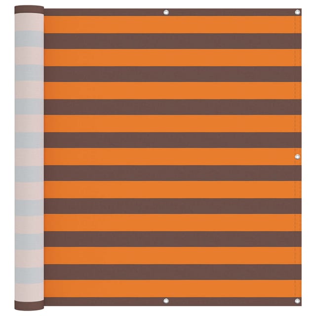 Balkonsichtschutz Orange Und Braun 120 X 200 Cm Vidaxl