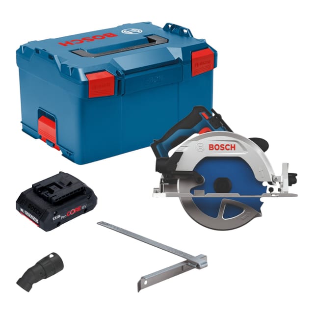 Bosch Gks 18v-68-2 Akku Kreissäge 18 V 190 Mm Brushless + 1x Procore Akku 4,0 Ah + L-boxx - Ohne Ladegerät