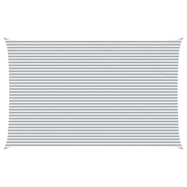 Sonnensegel Hellgrau Und Weiß 8 X 5 M 100 % Polyester Oxford Vidaxl