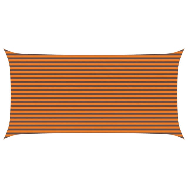 Sonnensegel Orange Und Braun 6 X 3 M 100 % Polyester Oxford Vidaxl