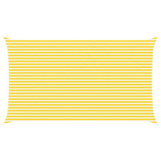 Sonnensegel Gelb Und Weiß 7 X 4 M 100 % Polyester Oxford Vidaxl