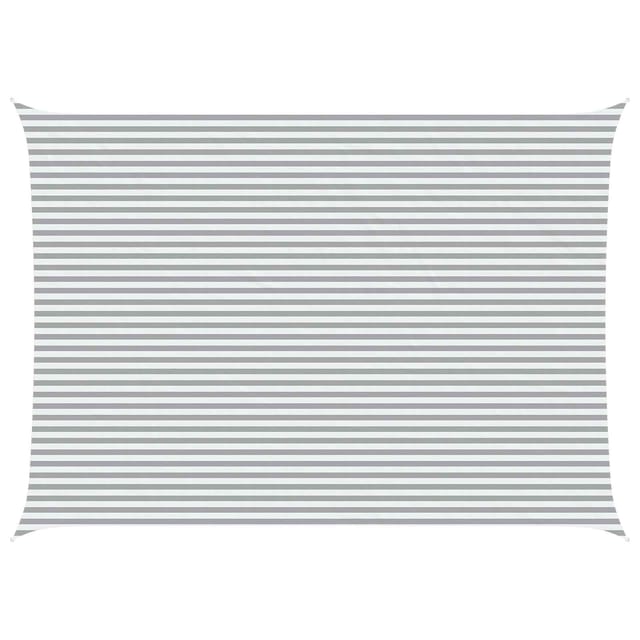 Sonnensegel Hellgrau Und Weiß 7 X 5 M 100 % Polyester Oxford Vidaxl