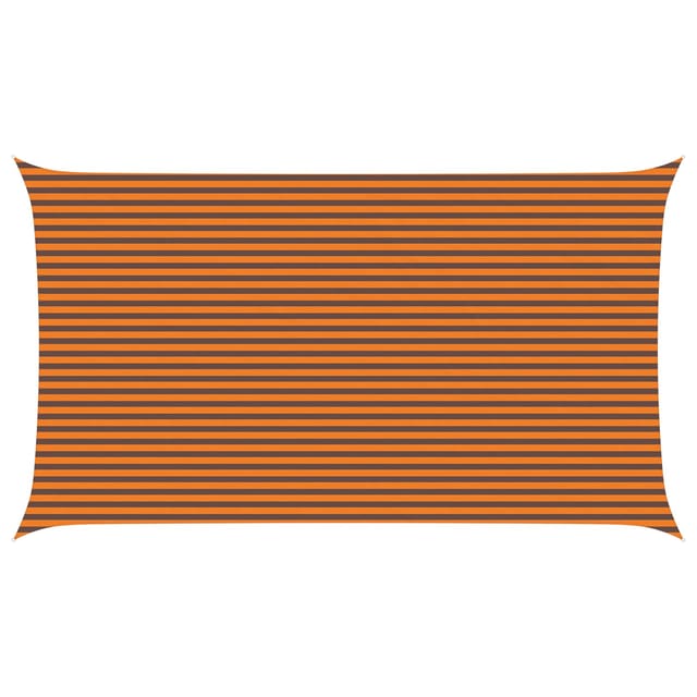 Sonnensegel Orange Und Braun 7 X 4 M 100 % Polyester Oxford Vidaxl