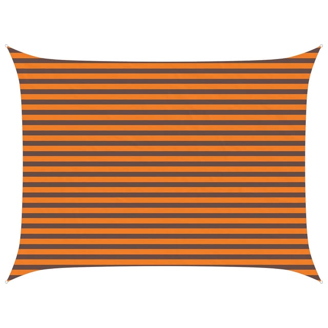 Sonnensegel Orange Und Braun 4 X 3 M 100 % Polyester Oxford Vidaxl