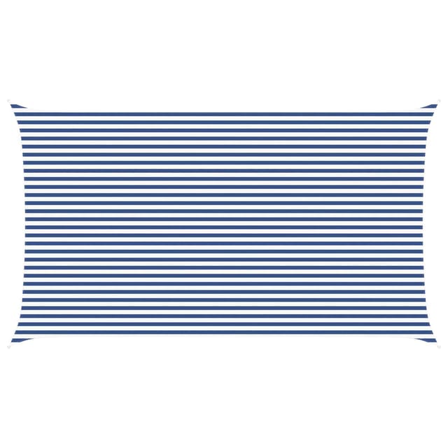 Sonnensegel Blau Und Weiß 7 X 4 M 100 % Polyester Oxford Vidaxl