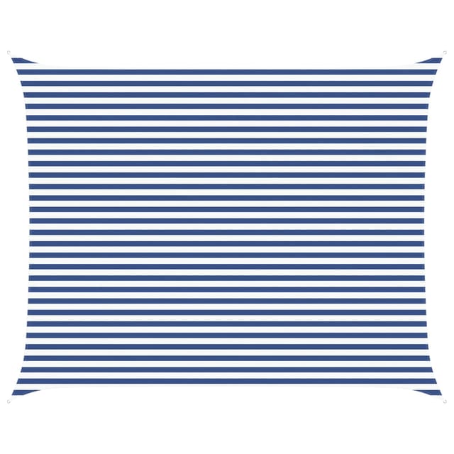 Sonnensegel Blau Und Weiß 5 X 4 M 100 % Polyester Oxford Vidaxl