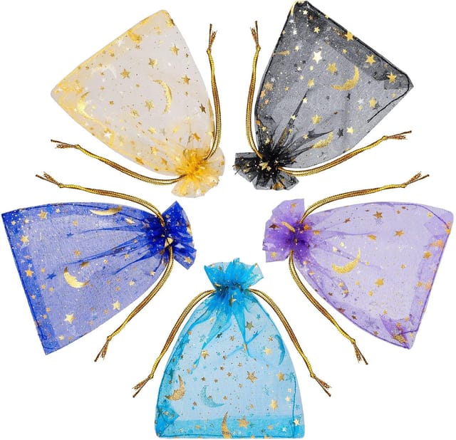 100 Stück Organzabeutel, 9 12 Cm Mélanger Couleur Organza P