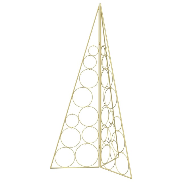Metall Weihnachtsbaum Kuopio 100 Cm Stahl Gold Vidaxl