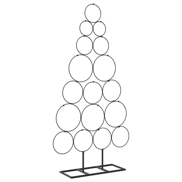 Metall Weihnachtsbaum Kuopio 90 Cm Stahl Schwarz Vidaxl