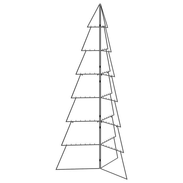 Metall Weihnachtsbaum Kuopio 210 Cm Stahl Schwarz Vidaxl