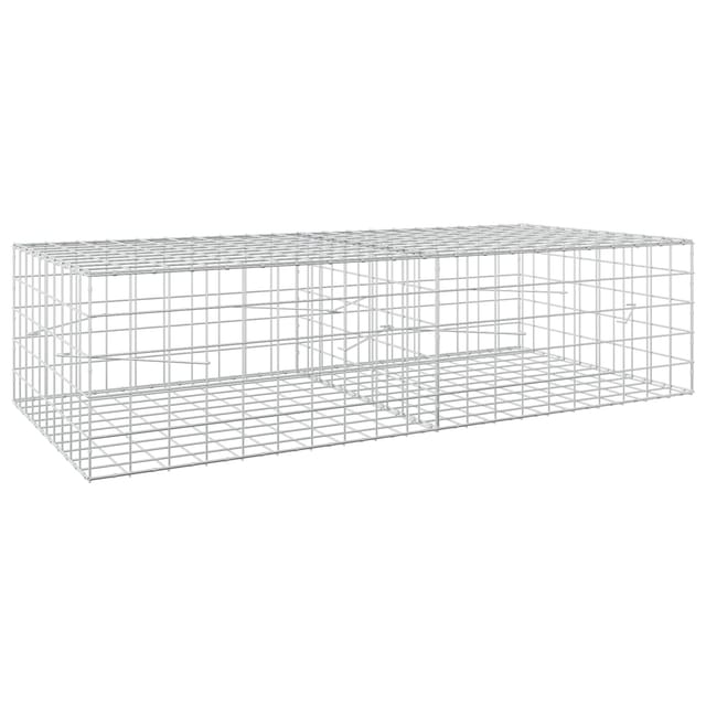 Gabione Mit 3,5 Mm Draht Und 10x10 Cm Maschen 200x100x50 Cm Vidaxl
