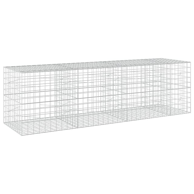 Gabione Mit 3,5 Mm Draht Und 10x10 Cm Maschen 350x100x100 Cm Vidaxl