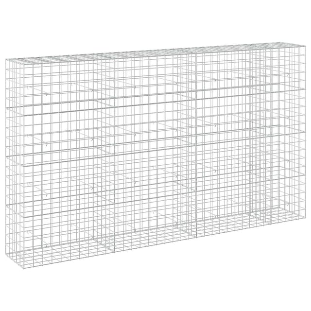 Gabione Mit 3,5 Mm Draht Und 10x10 Cm Maschen 350x50x200 Cm Vidaxl