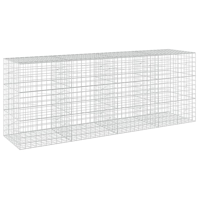 Gabione Mit 5 Mm Draht Und 10x10 Cm Maschen 400x100x150 Cm Vidaxl