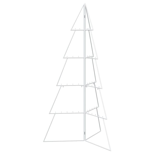 Metall Weihnachtsbaum Kuopio 140 Cm Stahl Weiß Vidaxl