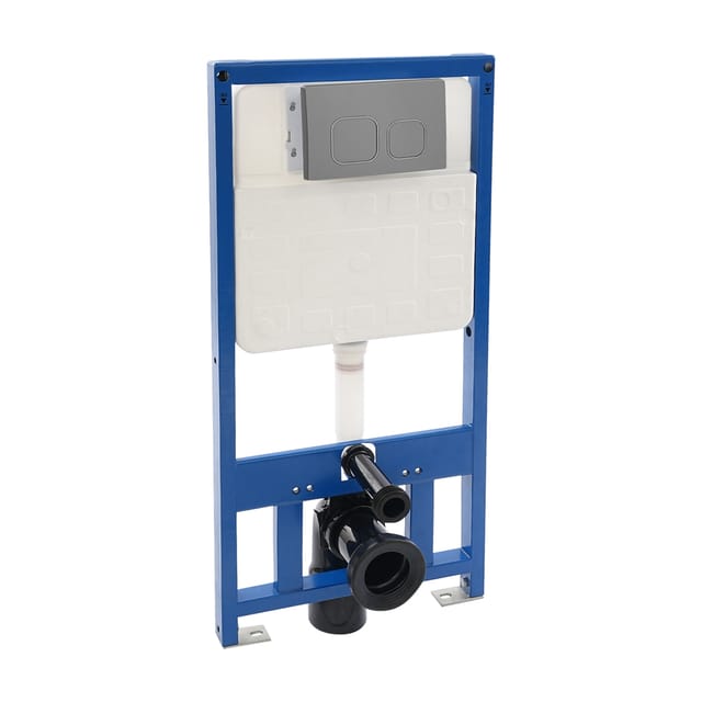 Unterputz-spülkasten Für Die Wc-installation – Wand-spülkasten – Höhenverstellbar – Unterputz-einbau + Betätigungsplatte, Blau