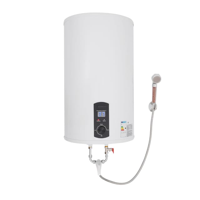 Wand-boiler 70 L, 2000 W, Ipx4, Vertikales Led-display, 70-l-tank Aus Emailliertem Stahl, 2000 W, Einstellung 35–75 °c, Ideal Für Dusche/küche