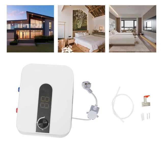 Mini-elektroboiler 6 L, 1500 W – Mit Gut Lesbarer Led-temperaturanzeige – 220 V – Warmwasser Von 30 Bis 65 °c – Für Küche Und Badezimmer