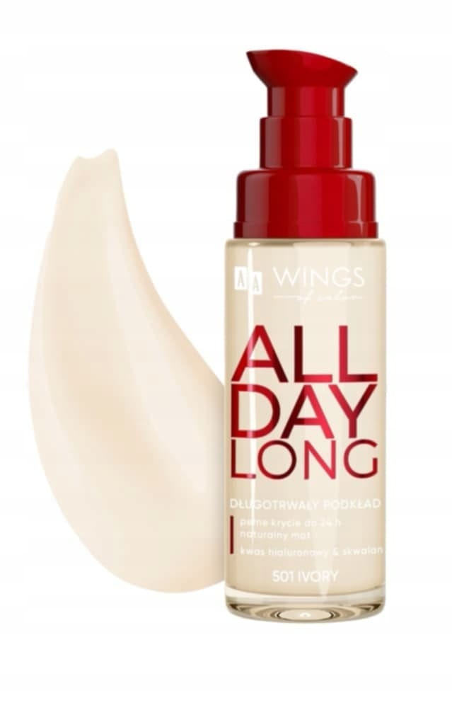 Aa Wings Of Color All Day Long Face Foundation, Nr. 501 Ivory 30 Ml