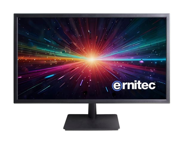 Ernitec 28"-überwachungsmonitor, 4k Uhd, 24/7-betrieb, 3x Hdmi, 1x Dp, 2 Lautsprecher, 230 V Ac, 0070-24228-ac