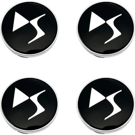 4 Stück 60-mm-radkappen Für Citroën Ds3, Ds4 Und Ds6, Radzierblenden, Nabenkappen, Außenzubehör, 3d-logo, Schwarz