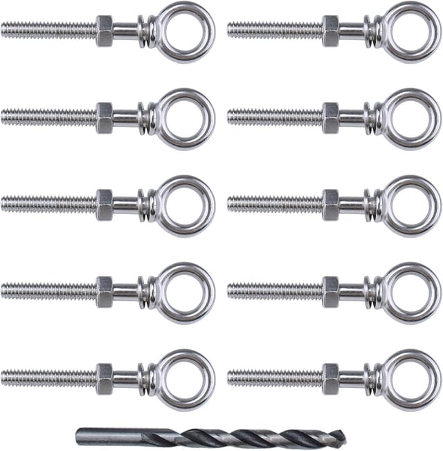 Packung Mit 10 Schulteraugenschrauben Aus Edelstahl T316, 6,35 X 5,1 Cm, Packung Mit 10 Cr31, Serie Ca1