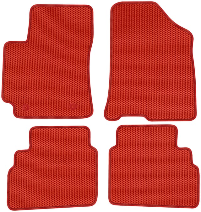 Hyundai Kona Ii Elektro Ab 2022. Spezielle Fußmatten – Eva Honeycomb Red.