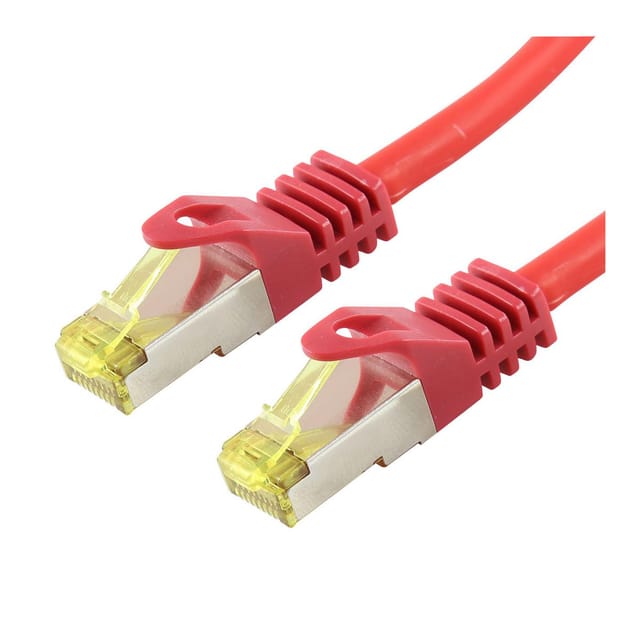 Professionelles Patchkabel Logon Sftp/pimf/lsoh 0,25 M Cat6a 500 Mhz Rot, Tcr6ass0025r
