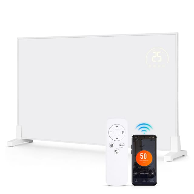 Tolletour Infrarotheizung Fernbedienung 960w Elektroheizer Thermostat Touchscreen