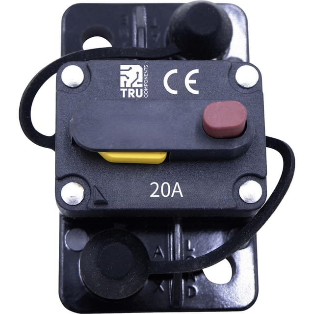 Tru Components Tc-14973860 Sicherungsautomat 20 A Schwarz 1 St.