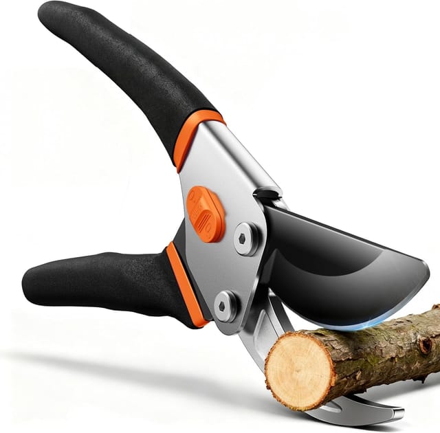 Bypass-gartenschere 21,5 Cm – Mit Sk5-klinge Und Abgedichteter Feder Für Empfindliche Hände, Gartenschere Für Rosen, Obstbäume Und Äste, Geschenkidee, Rasenschere