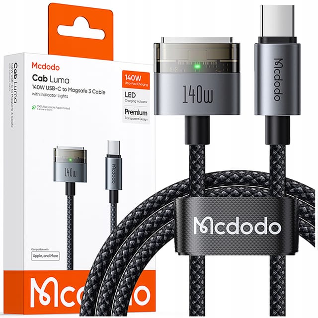 Mcdodo Macbook Air Pro Usb-c Magsafe 3 140w Ladekabel 2m