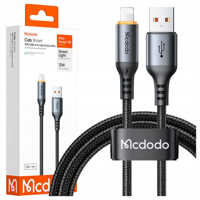 Mcdodo Usb-a Lightning-kabel, Schnellladefunktion, 12 W, 1 M, Mit Aus-led
